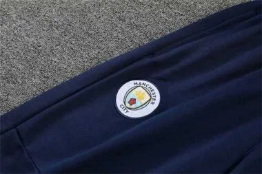 Manchester City Polo deep royal blue stripes