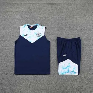 22-23 Manchester City vest training suit kit Royal Blue
