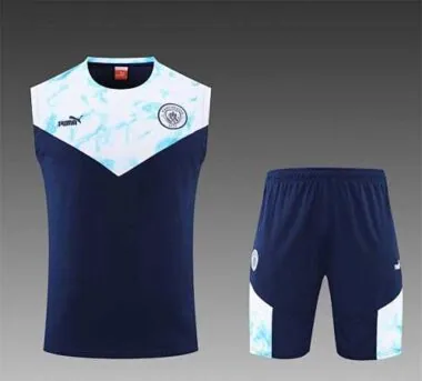 22-23 Manchester City vest training suit kit Royal Blue