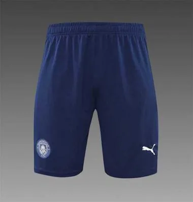 22-23 Manchester City Training Wear Short Sleeve Kit White and Blue Colorblock