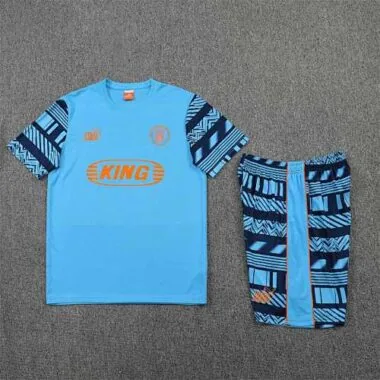 22-23 Manchester City Training Wear Short Sleeve Kit Blue