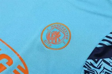 22-23 Manchester City Training Wear Short Sleeve Kit Blue