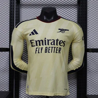 26-27 Arsenal Third Long Sleeves Kit Player Version Soccer T-Shirt