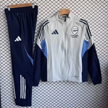 26-27 Arsenal Gris Windbreaker Jackets Kit Soccer T-Shirt