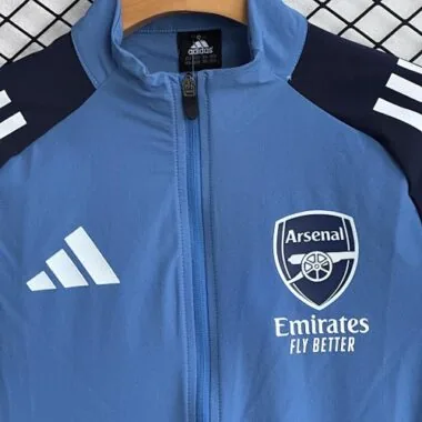 26-27 Arsenal Blue Windbreaker Jackets Kit Soccer T-Shirt