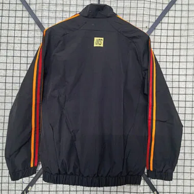 26-27 Arsenal Black Windbreaker Jackets Kit Soccer T-Shirt