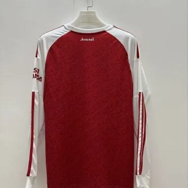 25-26 Arsenal Home Red Long Sleeves Kit Soccer T-Shirt