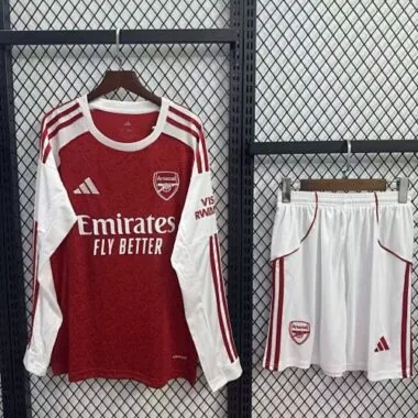 25-26 Arsenal Home Long Sleeves Kit Soccer T-Shirt