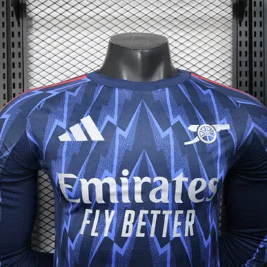25-26 Arsenal Second Away Kit Long Sleeves Player Version Soccer T-Shirt
