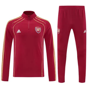 25-26 Arsenal Training Kits Long Red Football Tracksuits