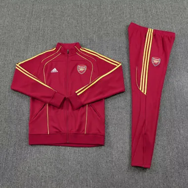 25-26 Arsenal Red Football Tracksuits Long Jacket Suits