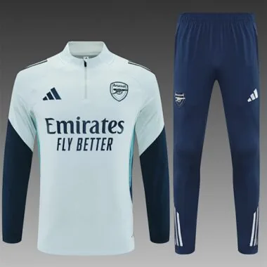 25-26 Arsenal Training Kits Long Gray Football Tracksuits