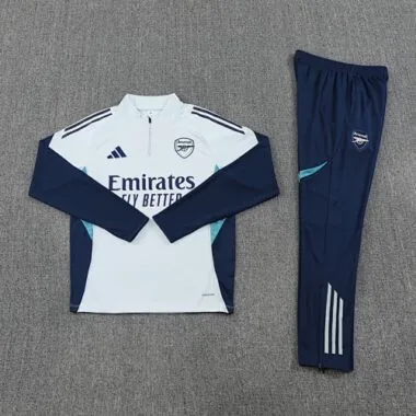 25-26 Arsenal Training Kits Long Gray Football Tracksuits