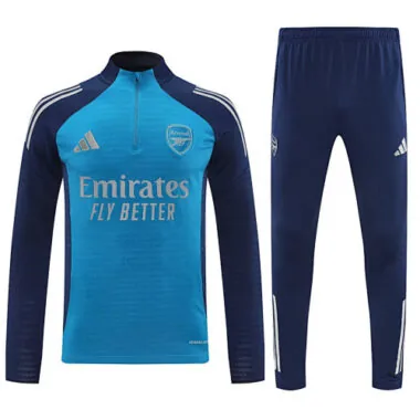 25-26 Arsenal Training Kits Long Blue&amp;Navy Football Tracksuits