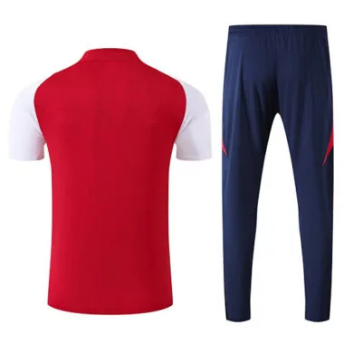 25-26 Arsenal Red POLO Training Kits Football Tracksuits