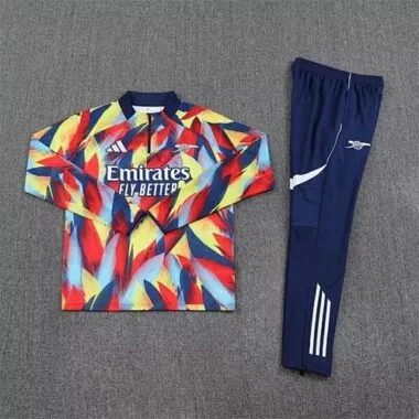 25-26 Arsenal Pre-Match Training Kits Long Football Tracksuits