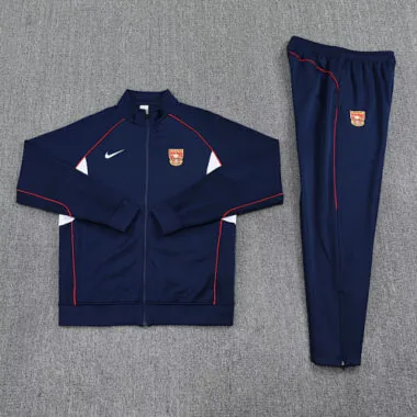 25-26 Arsenal Navy Football Tracksuits Long Jacket Suit