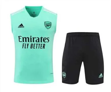 21-22 Arsenal vest training suit kit green