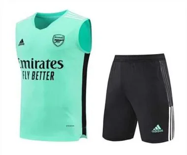 21-22 Arsenal vest training suit kit green