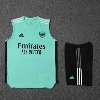 21-22 Arsenal vest training suit kit green