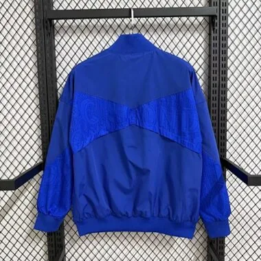 26-27 Chelsea Blue Windbreaker Jackets Kit Soccer T-Shirt