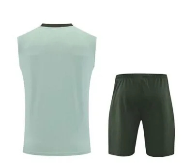 25-26 Chelsea Light Green Training Kits Football Vest Suits