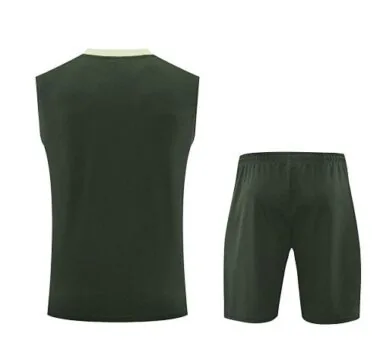 25-26 Chelsea Army Green Training Kits Football Vest Suits
