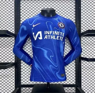 24-25 Chelsea Home Long Sleeve Kit Player Version Shirt Soccer