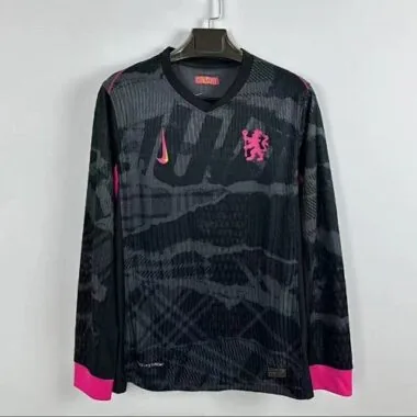 24-25 Chelsea Third Long Sleeve Kit Soccer T-Shirt