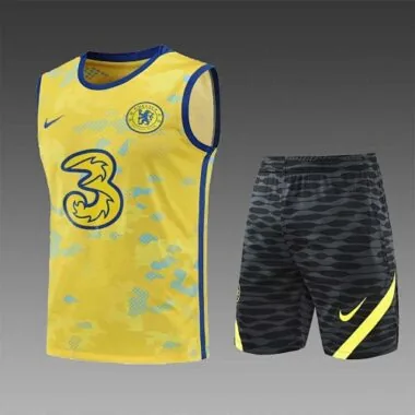 22-23 Chelsea vest training suit kit yellow