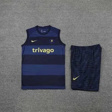 22-23 Chelsea vest training suit kit royal blue