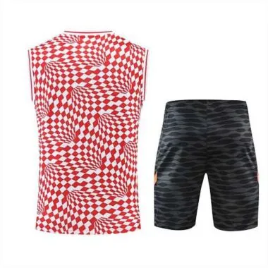 22-23 Chelsea vest training suit kit red and white