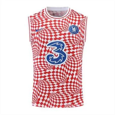 22-23 Chelsea vest training suit kit red and white