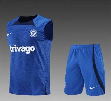 22-23 Chelsea vest training suit kit Diamond Blue