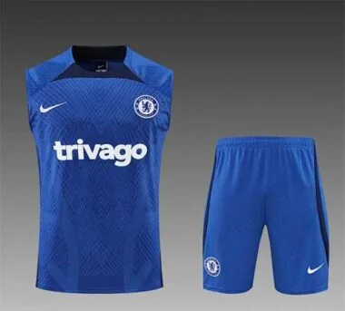 22-23 Chelsea vest training suit kit Diamond Blue