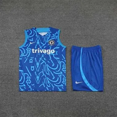 22-23 Chelsea vest training suit kit Blue Camo