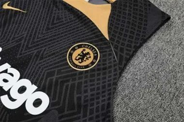22-23 Chelsea vest training suit kit Black