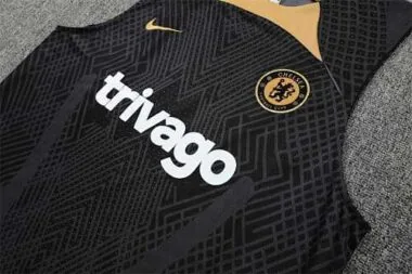 22-23 Chelsea vest training suit kit Black