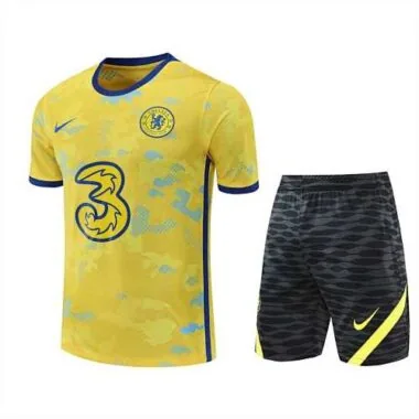 22-23 Chelsea Training Suit Short Sleeve Kit Yellow
