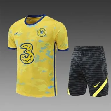 22-23 Chelsea Training Suit Short Sleeve Kit Yellow
