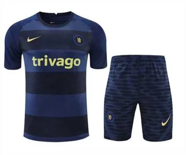 22-23 Chelsea Training Suit Short Sleeve Kit Sapphire Blue