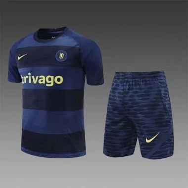 22-23 Chelsea Training Suit Short Sleeve Kit Sapphire Blue