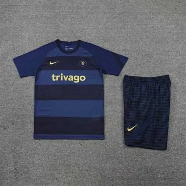 22-23 Chelsea Training Suit Short Sleeve Kit Sapphire Blue