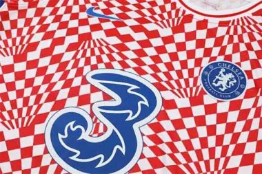 22-23 Chelsea Training Suit Short Sleeve Kit Red and White
