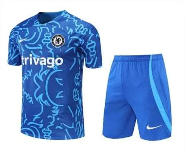 22-23 Chelsea training suit Short Sleeve kit Blue Camo