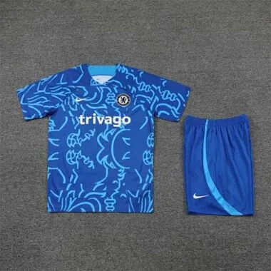 22-23 Chelsea training suit Short Sleeve kit Blue Camo