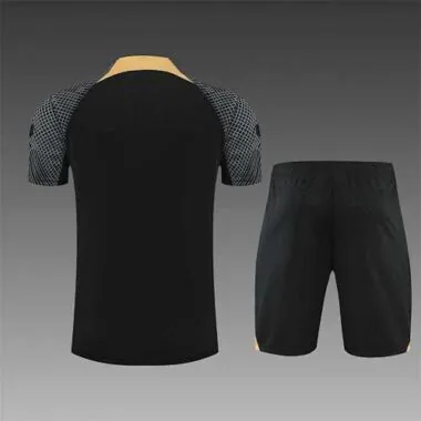 22-23 Chelsea training suit short sleeve kit black