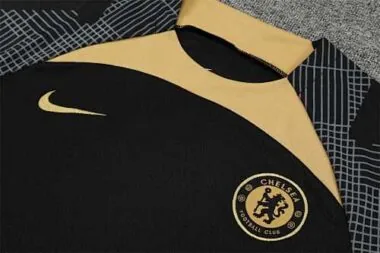 22-23 Chelsea training suit short sleeve kit black