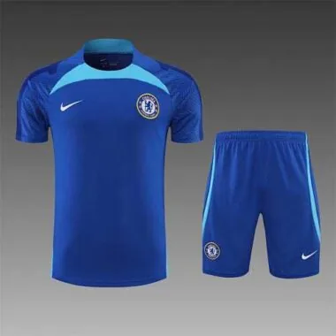 22-23 Chelsea Training Short Sleeve Kit Blue