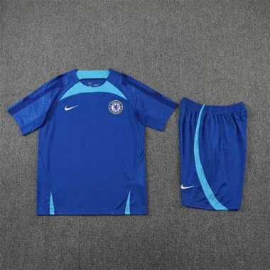 22-23 Chelsea Training Short Sleeve Kit Blue
